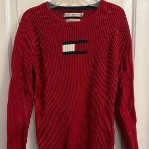 Tommy Hilfiger Women’s Red Crewneck Sweater